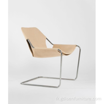 Chaise en cuir Paulistano moderne
